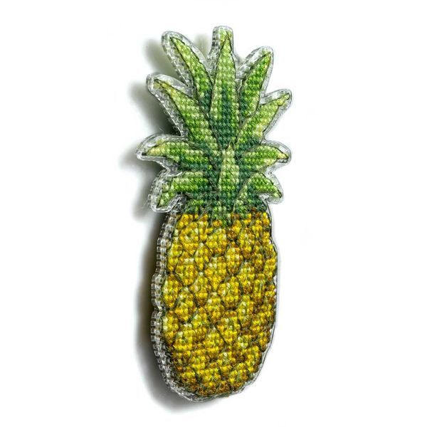 Plastic Cross-Stitch Kit &ndash; "Pineapple" (Double-Sided) FLX-099