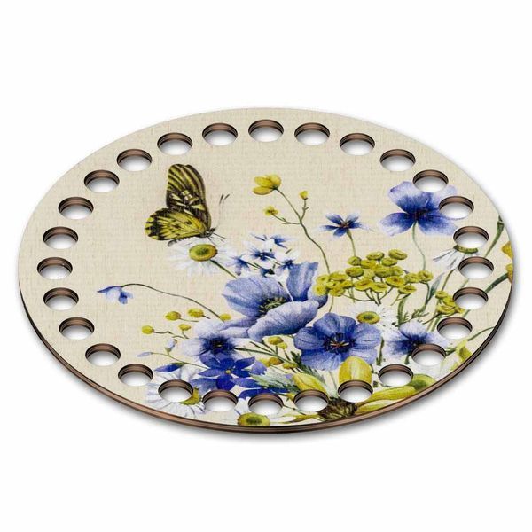 Floss Organizer &ndash; &ldquo;Wildflowers & Butterflies, Round&rdquo; FLZ(P)-061