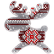 Bead Embroidery Kit (Plastic Base) &ndash; &ldquo;Christmas Ornament &ndash; Moose&rdquo; FLPL-041 FLPL-041 photo 2