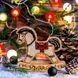 Wooden Bead Embroidery Kit &ndash; Rocking Ornament &ldquo;Christmas Rocking Horse&rdquo; (Double-Sided) FLK-294 FLK-294 photo 1
