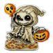 Plastic Cross-Stitch Kit &ndash; &ldquo;Skeleton With A Balloon&rdquo; FLX-121 FLX-121 photo 2