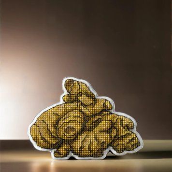 Plastic Cross-Stitch Kit &ndash; "Ginger Root" (Double-Sided) FLX-076