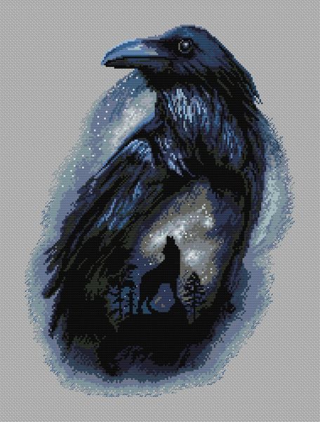 Cross-Stitch Pattern &ndash; "Call of the Night" WLP-067
