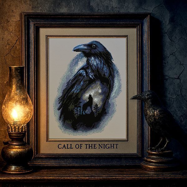 Cross-Stitch Pattern &ndash; "Call of the Night" WLP-067