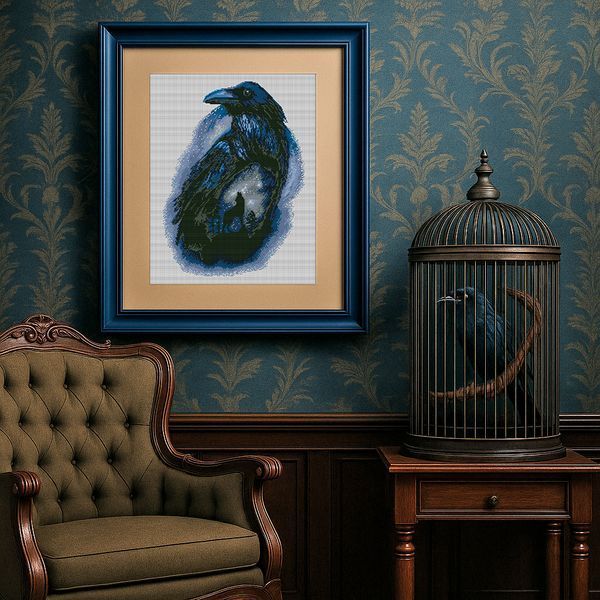 Cross-Stitch Pattern &ndash; "Call of the Night" WLP-067