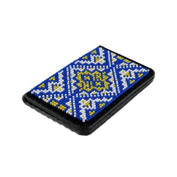 Faux Leather Bead Embroidery Kit &ndash; &ldquo;ID Card Cover&rdquo; FLBB-062 Black