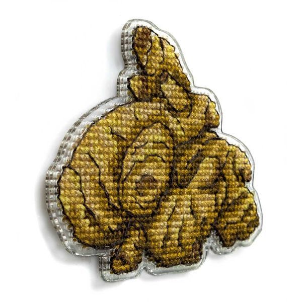 Plastic Cross-Stitch Kit &ndash; "Ginger Root" (Double-Sided) FLX-076