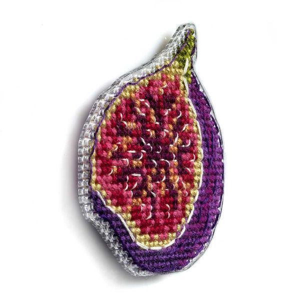 Plastic Cross-Stitch Kit &ndash; "Fig" (Double-Sided) FLX-100