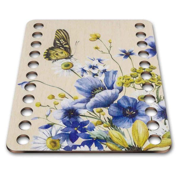 Floss Organizer &ndash; &ldquo;Wildflowers & Butterflies, Rectangular&rdquo; FLZ(P)-062