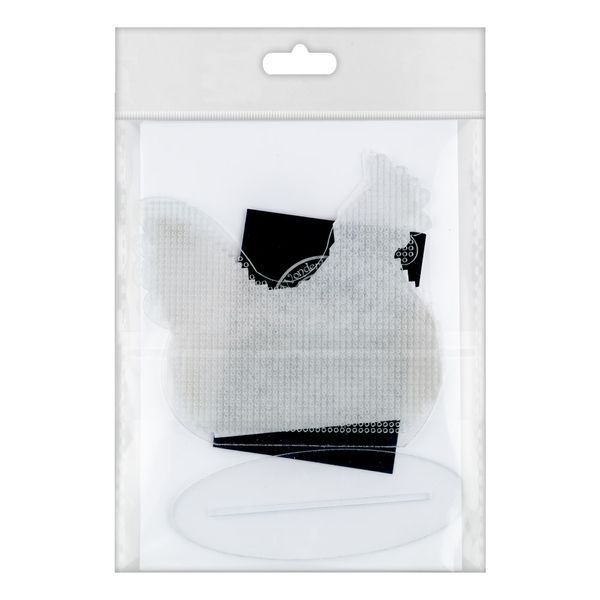 Plastic Embroidery Blank &ndash; &ldquo;Chicken&rdquo; FLBE(PL)-020