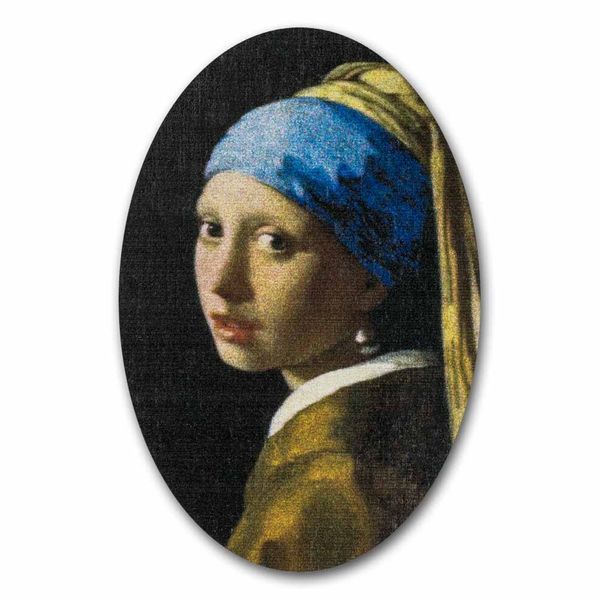 Magnetic Needle Case Oval &ndash; &ldquo;Girl with a Pearl Earring&rdquo; FLZB(N)-149