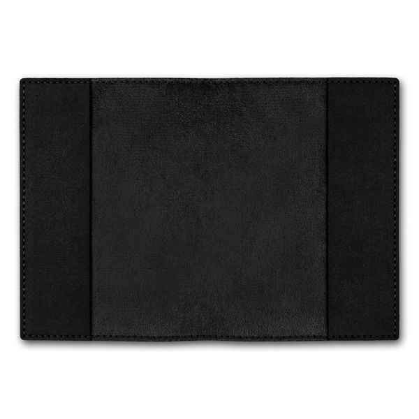 Faux Leather Embroidery Blank &ndash; &ldquo;Passport Cover&rdquo; FLBE(BB)-030 Black