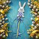 Faux Leather Bead Embroidery Kit &ndash; &ldquo;Topper Blue Bunny&rdquo; FLBB-188 FLBB-188 photo 1