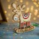 Wooden Bead Embroidery Kit &ndash; Rocking Ornament &ldquo;Moose of the Crystal Forest&rdquo; (Double-Sided) FLK-295 FLK-295 photo 7