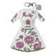 Faux Leather Cross-Stitch Kit &ndash; &ldquo;Bag Charm Dress. Peony Pattern&rdquo; FLHL-137 FLHL-137 photo 4