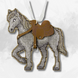 Wooden Cross-Stitch Kit &ndash; &ldquo;Christmas Ornament &ndash; Mountain Steed&rdquo; FLW-084 FLW-084 photo 1
