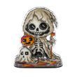 Plastic Cross-Stitch Kit &ndash; &ldquo;Skeleton And The Ghost&rdquo; FLX-123 FLX-123 photo 6