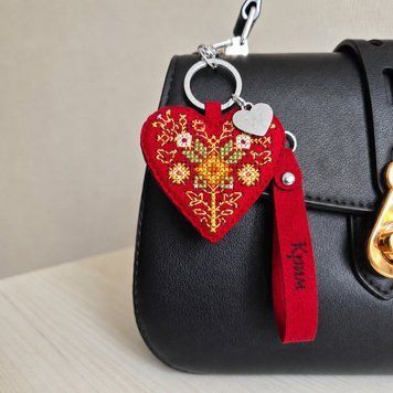 Faux Leather Cross-Stitch Kit &ndash; &ldquo;Bag Charm &ndash; Crimea Region&rdquo; FLHL-159