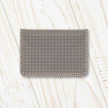 Faux Leather Embroidery Blank &ndash; &ldquo;ID Card Cover&rdquo; FLBE(BB)-031 Beige