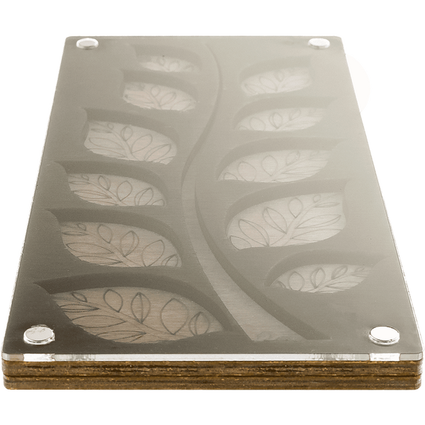 Bead Organizer Box &ndash; &ldquo;Leafy Branch&rdquo;, With Clear Lid FLZB-046