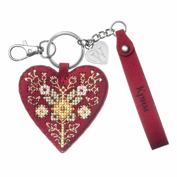 Faux Leather Cross-Stitch Kit &ndash; &ldquo;Bag Charm &ndash; Crimea Region&rdquo; FLHL-159