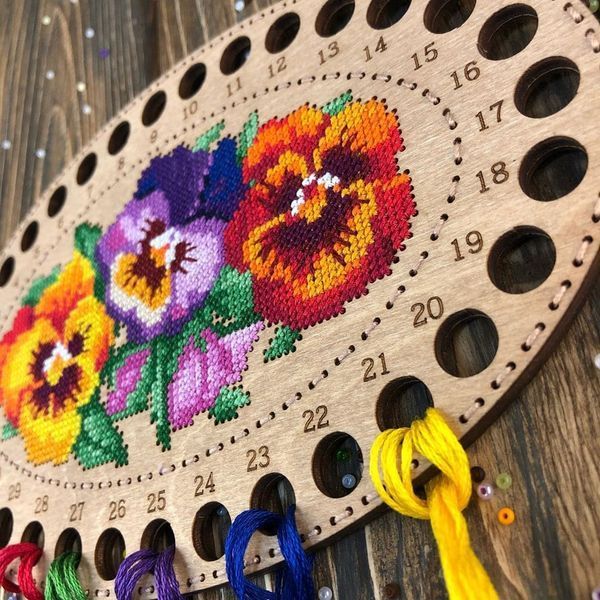 Wooden Embroidery Blank &ndash; &ldquo;Thread Organizer&rdquo; FLHW-015