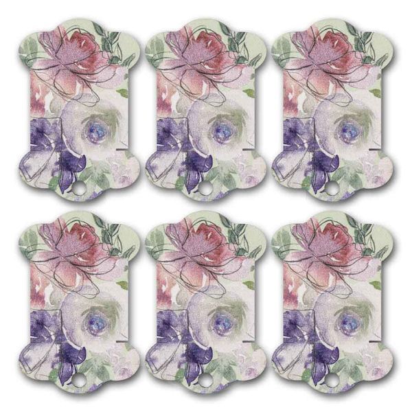 Floss Bobbins &ndash; &ldquo;Watercolor Flowers&rdquo; FLC-122(S) (6 pcs)