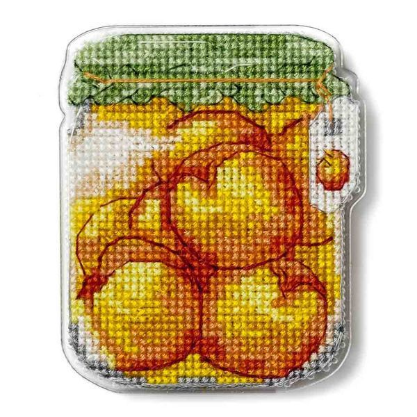 Plastic Cross-Stitch Kit &ndash; "Peach Jam" (Double-Sided) FLX-101