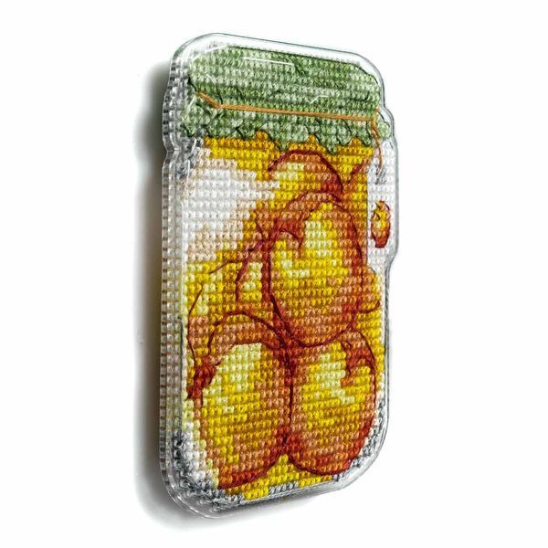 Plastic Cross-Stitch Kit &ndash; "Peach Jam" (Double-Sided) FLX-101