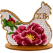 Wooden Bead Embroidery Kit &ndash; &ldquo;Hen&rdquo; FLK-095 FLK-095 photo 2