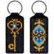 Faux Leather Cross-Stitch Kit &ndash; &ldquo;Keychain&rdquo; FLHL-005 Black FLHL-005 photo 3