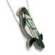 Bead Embroidery Kit (Plastic Base) &ndash; &ldquo;Green Tanager&rdquo; (Double-Sided) FLPL-094 FLPL-094 photo 5