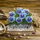Wooden Bead Embroidery Kit &ndash; &ldquo;Pansies&rdquo; FLK-195 FLK-195 photo 1