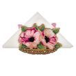 Wooden Bead Embroidery Kit &ndash; &ldquo;Napkin Holder &ndash; Pink Poppies&rdquo; FLK-247 FLK-247 photo 5