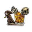 Plastic Cross-Stitch Kit &ndash; &ldquo;Skull Cocktail&rdquo; FLX-124 FLX-124 photo 6