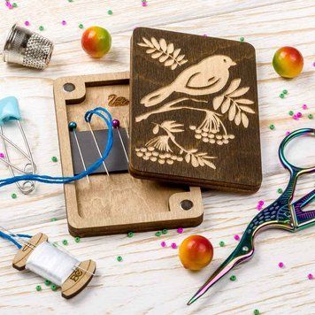 Magnetic Needle Case Rectangular &ndash; &ldquo;Bird&rdquo; FLZB(N)-034