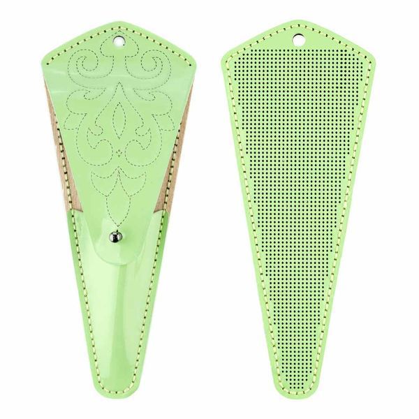 Faux Leather Embroidery Blank "Scissors Case" FLBE(BB)-080 Light Green