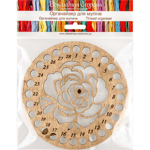 Floss Organizer &ndash; &ldquo;Rose Bloom&rdquo; FLZ(F)-011