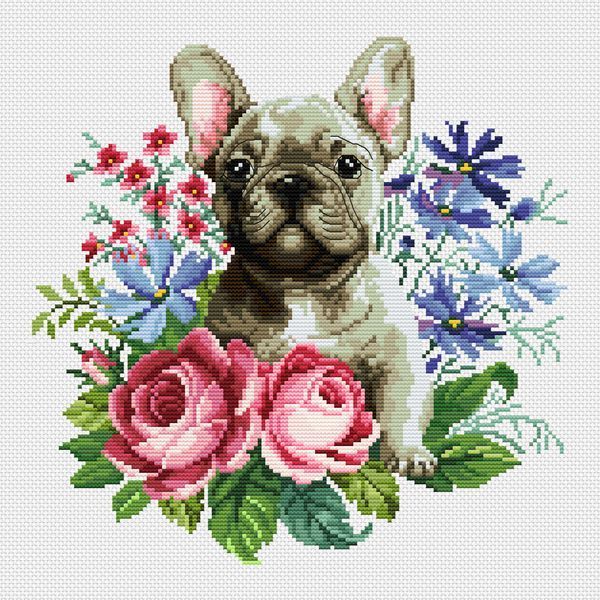 Cross-Stitch Pattern &ndash; "Floral Harmony" WLP-099