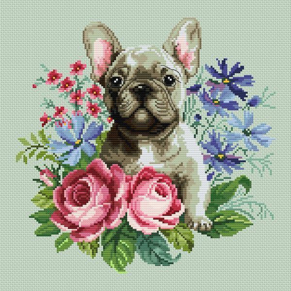 Cross-Stitch Pattern &ndash; "Floral Harmony" WLP-099