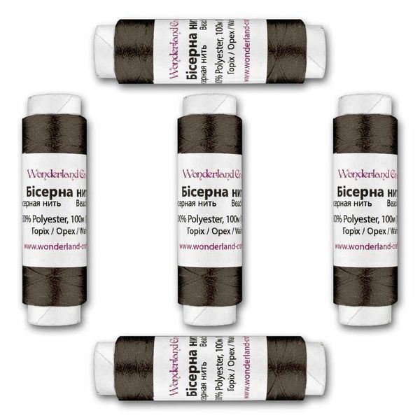 Beading Thread FLT-020 S &ndash; &ldquo;Nut Brown&rdquo; 5&times;100m