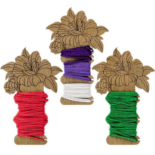 Floss Bobbins &ndash; &ldquo;Lily&rdquo; FLC-072(S) (6 pcs)
