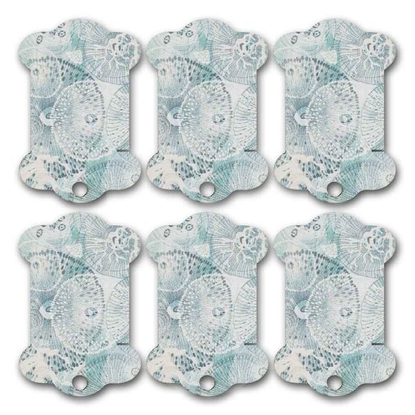 Floss Bobbins &ndash; &ldquo;Sea Ornaments&rdquo; FLC-123(S) (6 pcs)