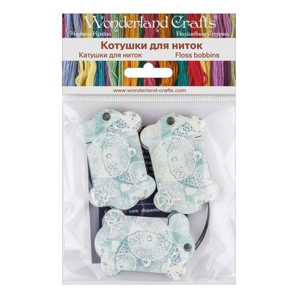 Floss Bobbins &ndash; &ldquo;Sea Ornaments&rdquo; FLC-123(S) (6 pcs)