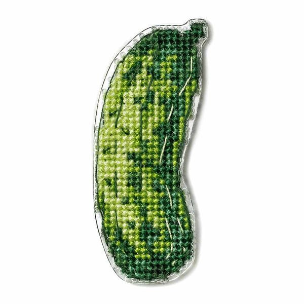 Plastic Cross-Stitch Kit &ndash; "Cucumber" (Double-Sided) FLX-061