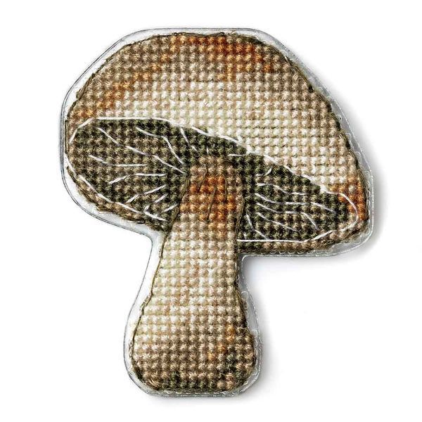 Plastic Cross-Stitch Kit &ndash; "Mushroom" (Double-Sided) FLX-078