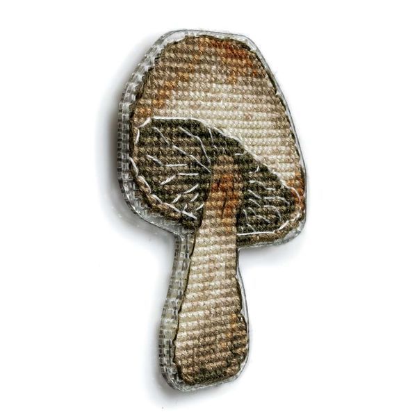 Plastic Cross-Stitch Kit &ndash; "Mushroom" (Double-Sided) FLX-078