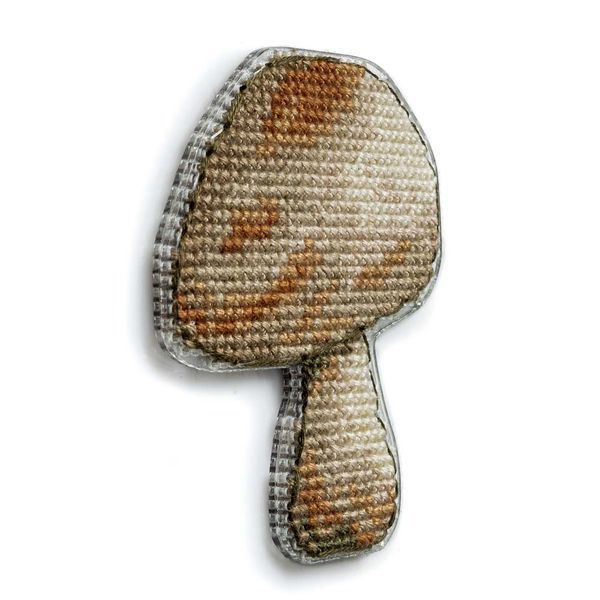 Plastic Cross-Stitch Kit &ndash; "Mushroom" (Double-Sided) FLX-078