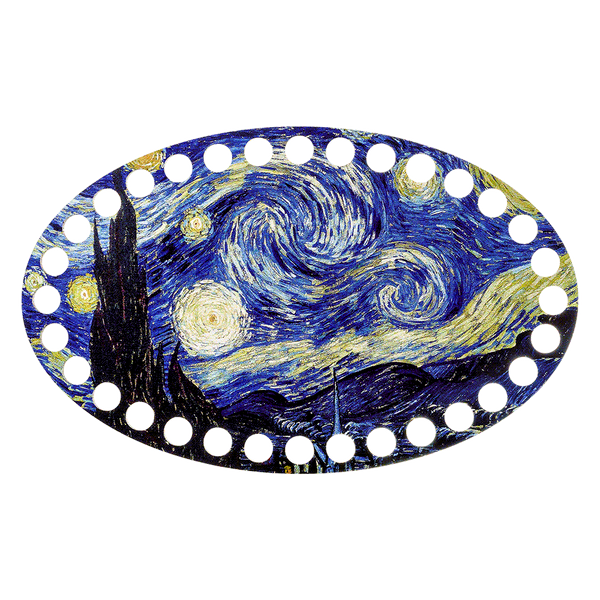 Floss Organizer &ndash; &ldquo;Starry Night, Oval&rdquo; FLZ(P)-030