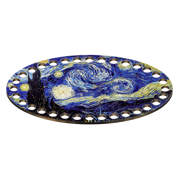 Floss Organizer &ndash; &ldquo;Starry Night, Oval&rdquo; FLZ(P)-030